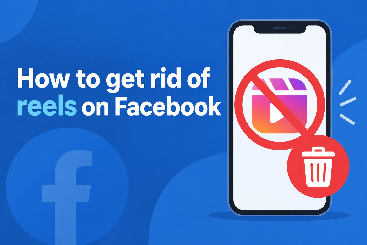 how-to-get-rid-of-reels-on-facebook-e1776 Person hiding Facebook Reels from their feed on a smartphone