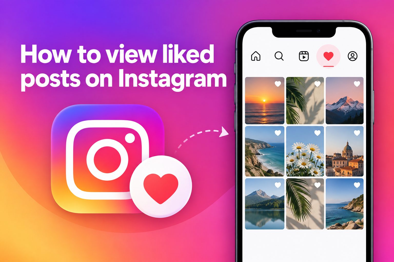how-to-view-liked-posts-on-instagram-e1779 Instagram liked posts screen displayed on a smartphone